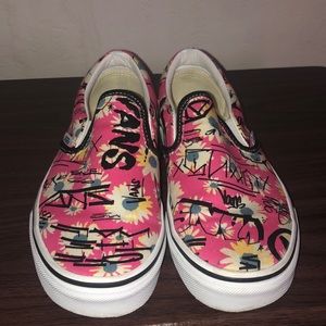 Floral slip on Vans